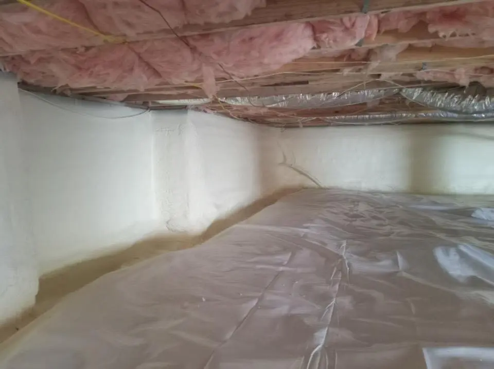 Crawl space encapsulation with closed-cell spray foam for Attic Insulation in Swissvale